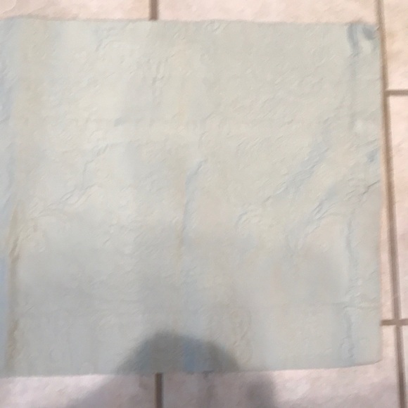 Pair of  Light Green Floral Scroll Curtain Valance/Toppers - Picture 6 of 14